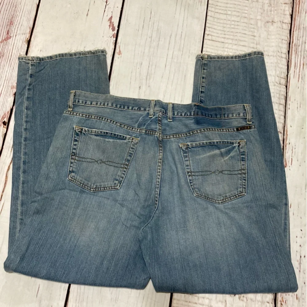 Lucky Brand Dungarees By Gene Montesano 40x32 Trucker Straight Leg Zipper Fly - Picture 2 of 12
